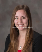 Studio portrait of Courtney McClellan, Career Services. October 16, 2017. 