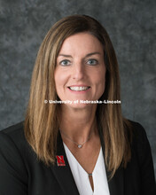 Studio portrait of Sheri Irwin-Gish, College of Business. October 18, 2017. 