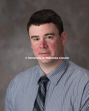 Studio portrait of Michael Zweifel, Nebraska Research Data Center. October 30, 2017. 