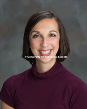 Studio portrait of Jenn Klein, Research Compliance Services Specialist. November 29, 2017. 