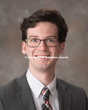 Studio portrait of Matthew Wagenheim, Administrative Technician for Computer Science Engineering. De