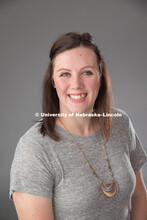 Studio portrait of Katie Ballue, Project Associate for Child Youth and Family Studies (CYAF). Decemb