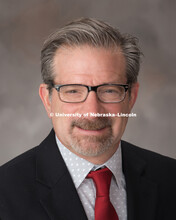 Studio portrait of Michael Herman, Director and Chair for the School of Biological Sciences. January