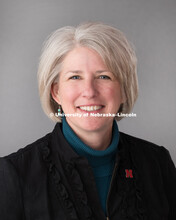 Studio portrait of Christine Kiewra, Assistant Professor for Child, Youth, and Family Studies, CEHS.