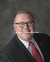 Studio portrait of Michael Zeleny, Chief of Staff and Associate to the Chancellor. February 1, 2018.