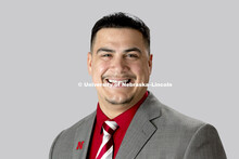 Studio portrait of Raymond Ramirez, Admissions. February 12, 2018. 