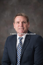 Studio portrait of Bradley Blair, Staff Engineer for Manufacturing Extension Partnership. March 1, 2