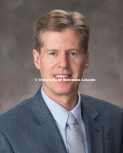 Studio portrait of Mark Harris, Associate Director, University Museum. March 1, 2018. 