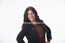 Studio portrait of Whitney Perry, Recruitment Coordinator, College of Journalism and Mass Communicat