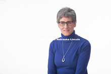 Studio portrait of Ruth Polacek, Accounting Associate, College of Journalism and Mass Communication.