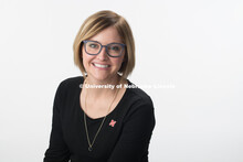 Studio portrait of Jill Arth, Advisor, College of Journalism and Mass Communication. March 27, 2018.