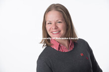 Studio portrait of Carly Morse, Business Operations Associate, College of Journalism and Mass Commun