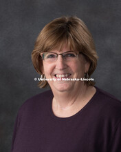 Studio portrait of Marianna (Mari) Greer, Administrative Coordinator for the Office of Research and 