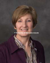 Studio portrait of Kathi Malone, Project Specialist, Sponsored Programs. April 3, 2018. 
