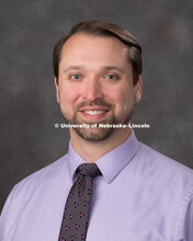 Studio portrait of Brian Sabata, Awards, Sponsored Programs. April 3, 2018. 