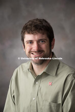 Studio portrait of Brian Bockelman, Research Assistant Professor, Computer Science and Engineering. 