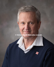 Studio portrait of Hendrik Viljoen, Professor, College of Engineering. April 6, 2018. 