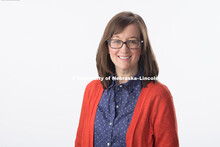 Studio portrait of Jessica Walsh, Graduate Assistant, College of Journalism and Mass Communication. 