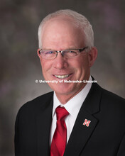 Studio portrait of Gerald Connealy, Animal Science award recipient. April 13, 2018. 