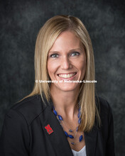 Studio portrait of Jenna Pieper, Assistant Professor, Management. College of Business. April 17, 201