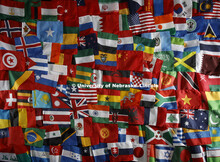 Flags of all 132 countries University of Nebraska-Lincoln students call home. April 20, 2018. 