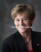 Studio portrait of Monica Norby, Assistant Vice Chancellor for the Office of Research. April 25, 201