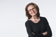 Studio portrait of Patti Harney, Adjunct Professor, College of Journalism and Mass Communication. Ap