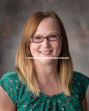 Studio portrait of Cindy Wooledge, Ag Research Technician, Institutional Animal Care Program. June 6