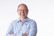 Studio portrait of Gary Kebbel, Professor, College of Journalism and Mass Communication. June 7, 201