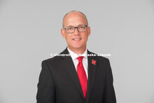 Studio portrait of Steve Held, Admissions. June 12, 2018. 