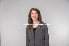 Studio portrait of Ellen Sundermeier, Admissions. June 12, 2018. 