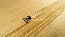 Aerials of Wheat Harvest in Perkins County Nebraska. July 10, 2018. 