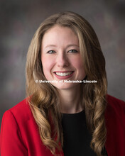 Studio portrait of Jessica Flohr, Engineering Student Services, Academic Advisor. July 17, 2018. 
