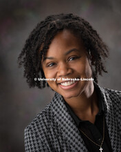 Studio portrait of Monica Yapp, Project Associate for Bureau of Sociological Research (BOSR). July 1