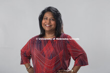Studio portrait of Sandy Airan, Admissions. June 18, 2018. 