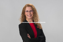 Studio portrait of Lynnette Sallinger, Admissions. June 18, 2018. 