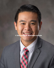 Studio portrait of Khoi Tran, Academic Advisor for the College of Engineering. July 31, 2018. 