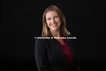 Studio portrait of Danni Gilbert, Associate Professor of Practice in Music Education, Hixson-Lied Fi