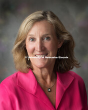 Studio portrait of Pamela Thompson, August 7, 2018. 