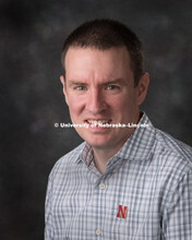 Studio portrait of Cliff Stains, Associate Professor, Chemistry. August 9, 2018. 