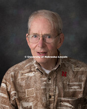 Studio portrait of James Carr, Emeritus Professor, Chemistry. August 9, 2018. 