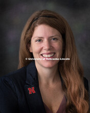 Studio portrait of Trisha Vickrey, Lecturer, Chemistry. August 9, 2018. 