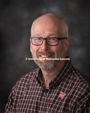 Studio portrait of Kurt Wulser, Electronics Technician, Chemistry. August 9, 2018. 