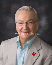 Studio portrait of Craig Eckhardt, Emeritus Professor, Chemistry. August 9, 2018. 