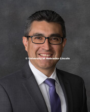 Studio portrait of William Barrera, Central Administration. August 10, 2018. 