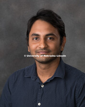 Studio portrait of Sri Charan Chintalapudi, Central Administration. August 10, 2018. 