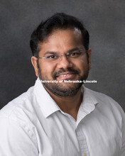 Studio portrait of Sarangaraja Jayaraman, Central Administration. August 10, 2018. 