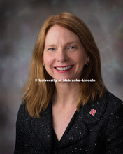Studio portrait of Beverly Russell, Online and Distance Education. August 13, 2018. 