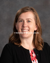 Studio portrait of Jennifer Auchtung, Assistant Professor, Food Science and Technology. New Faculty.