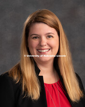 Studio portrait of Amy Bartels, Assistant Professor, College of Business. New Faculty. August 15, 20